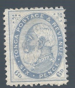 TONGA 1886 KING GEORGE I 6D PERF 12.5