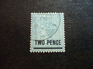 Stamps - Natal - Scott# 73 - Used Part Set of 1 Stamp