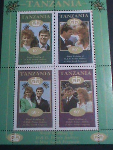 TANZANIA-ROYAL WEDDING -PRINCE ANDREW MNH S/S SHEET-VERY FINE