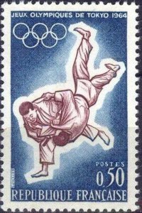 France 1964 MNH Stamps Scott 1105 Sport Olympic Games Judo