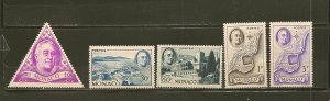 Monaco SC#198-202 (FDR) Roosevelt Set of 5 Mint Hinged