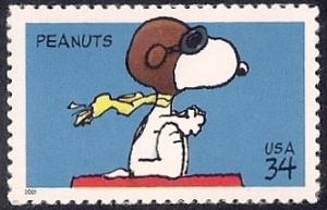 #3507 34 cent Peanuts, Snoopy, mint OG NH VF