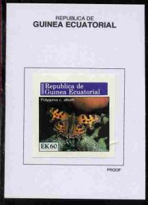 Equatorial Guinea 1976 Butterflies 60EK Polygonia c. albu...