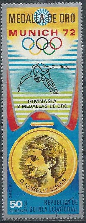 Equatorial Guinea 72205 (u cto) 50p Olympic Gold medalists: Olga Korbut (1972)