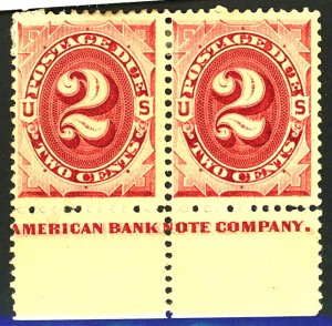 U.S. #J16 MINT PAIR OG HR