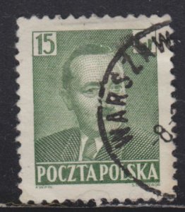 Poland 492 President Boleslaw Bierut 15Gr 1950