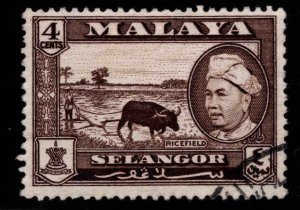 MALAYA-Selangor Scott 104 Used stamp