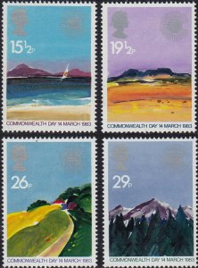 GB - 1983 - Scott #1015-18 - MNH - Landscapes