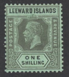 Leeward Islands Sc# 76 MH (a) 1923 1sh King George V