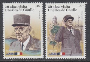 Uruguay 2485-2486 Charles de Gaulle MNH VF