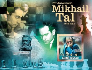 GUINEA BISSAU - 2021 - Chess, Mikhail Tal - Perf Souv Sheet-Mint