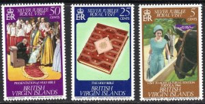 Thematic stamps BR.VIRGIN IS 1977 SILVER JUBILEE R.VISIT 371/3w  50c.INV mint