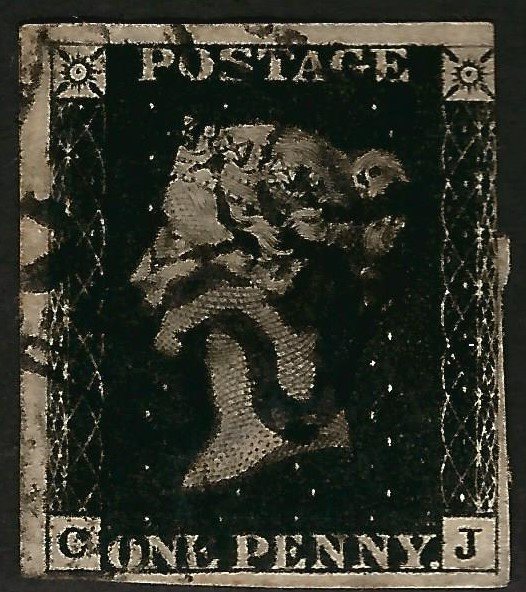 Great Britain #1 Penny Black Used F-VF SC$300...Low start Bid!