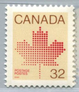 924 Canada 32c Maple Leaf, MNH