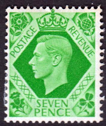 GB KGVI 1937 7d Emerald-Green SG471 Mint Hinged