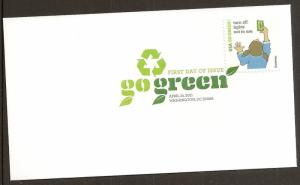 US 4524d Go Green Turn off Lights DCP FDC 2011