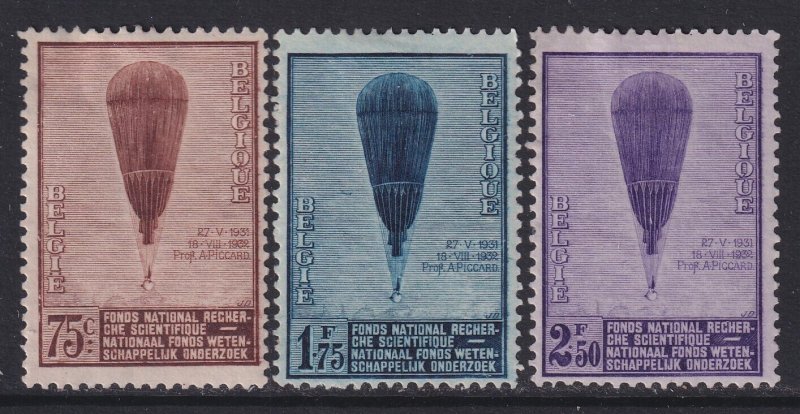 Belgium, Scott 251-253, MHR