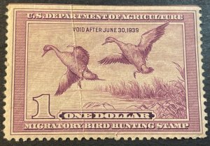 U.S.# RW5-MINT/NEVER HINGED**---FEDERAL DUCK STAMP-SINGLE---1938