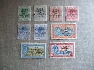 Bahamas,Scott# 116-124,MH
