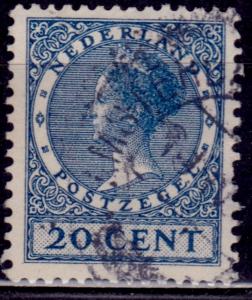 Netherlands, 1928, Wilhelmina, 20c, sc#183, used