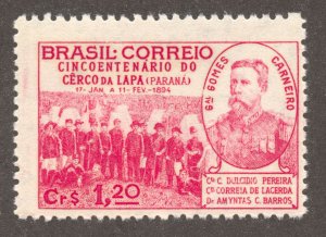 Brazil Scott 619 MNHOG - 1944 50th Anniversary of the Lapa Siege - SCV $2.40