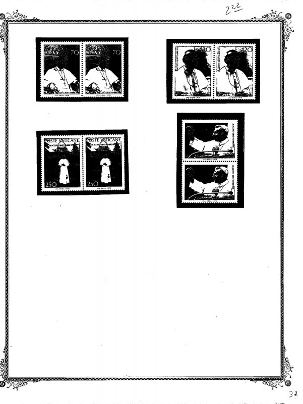 MNH  STAMPS FROM VATICAN MOUNTED SCOTT ALBUM PAGES  (32)