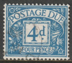 GB Scott J60 - SG D61, 1959 Postage Due 4d used