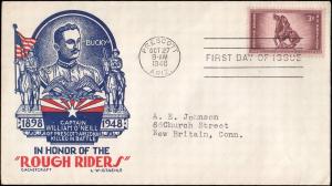 Scott 973 Rough Riders FDC Staehle Cachet