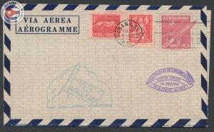 Cuba 1957 Aerogramme - First Day Cancel | CU9194