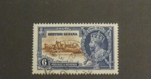 8904   Br Guiana   Used # 224   Silver Jubilee Issue            CV$ 5.50