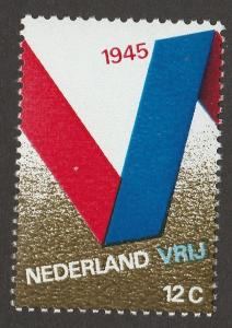 Netherlands 1945 VRIJ 12c single MNH 1970