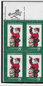 US#1472 8c Christmas-1972 ZIP BLOCK  of (4) MNH CV $1.00