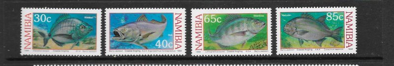 FISH - NAMIBIA #755-758 MNH