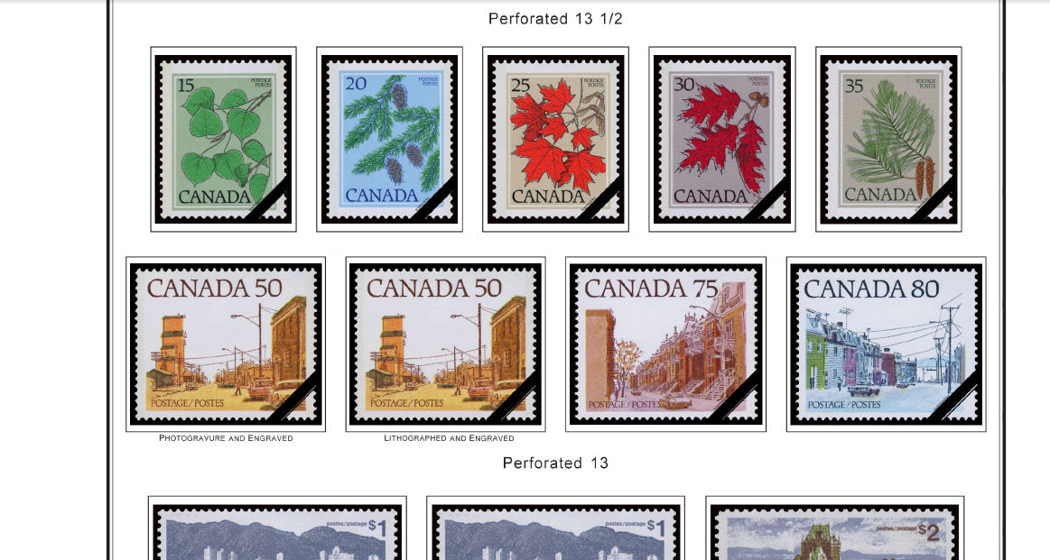 COLOR PRINTED CANADA 18512010 STAMP ALBUM PAGES (376 illustrated pages