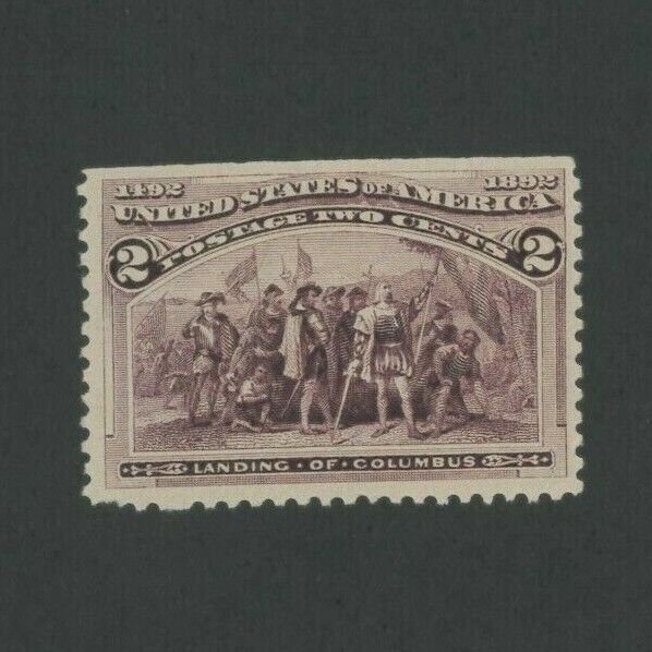 1893 United States Postage Stamp #231v Mint F/VF Never Hinged w/ Gum Fault 
