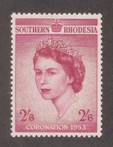 Southern Rhodesia 1953,QE-II Coronation Issue,Sc 80,VF MLH*