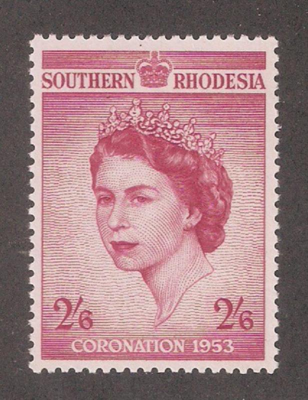 Southern Rhodesia 1953,QE-II Coronation Issue,Sc 80,VF MLH*