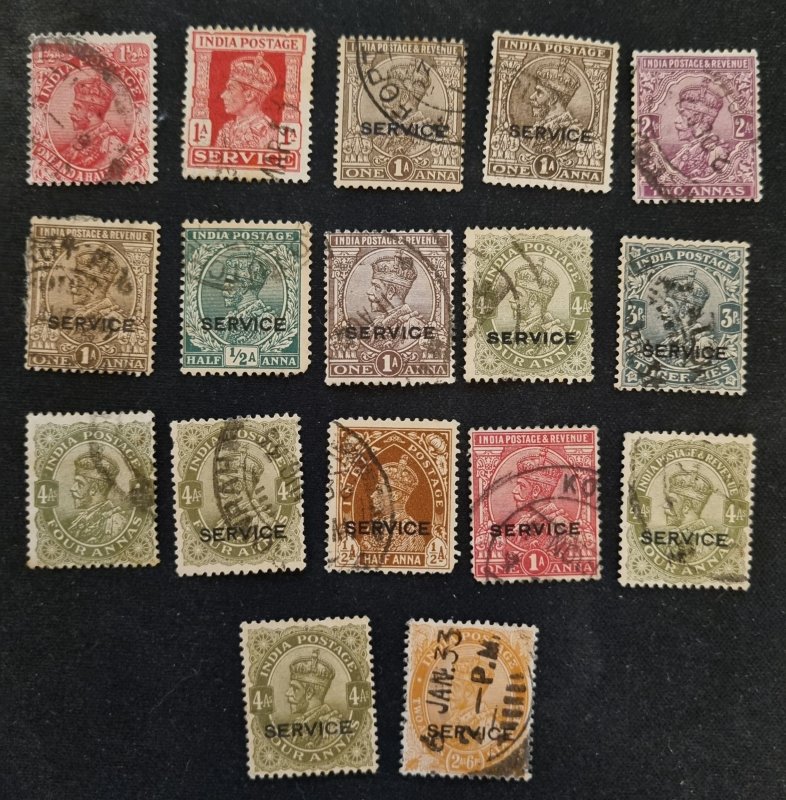 INDIA huge collection and overprints and blocks #687