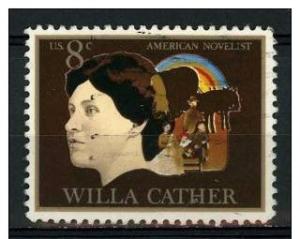 USA 1973 Scott 1487 used- 8c American Novelist, Willa Cather