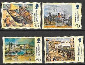 BERMUDA SG873/6 2001 PAINTINGS MNH