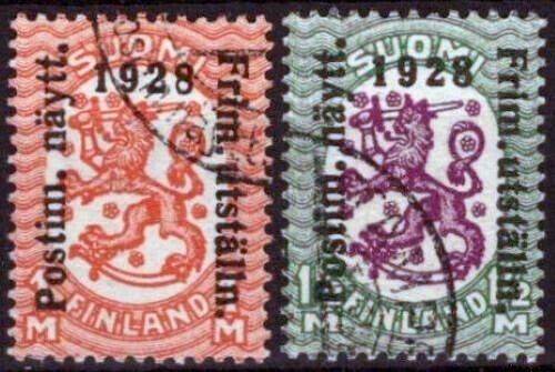 Finland 153-154 Used Overprint Coat of Arms National Emblems ZAYIX 051023S138