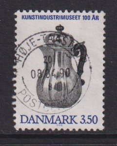 Denmark  #911  used  1990  silver coffee pot