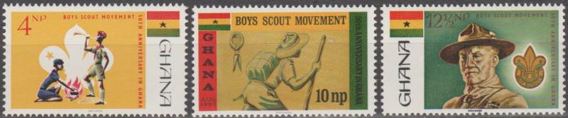 Ghana #308-10  MNH F-VF (SU1404)