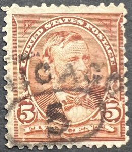 Scott#: 270 - Ulysses S. Grant 5¢ 1895 BEP used single stamp - Lot G6