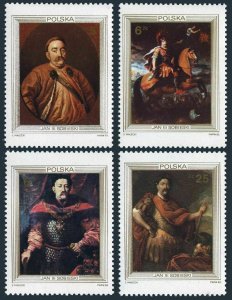 Poland 2583-2586, MNH. King's Portraits. Victory over Turks at Vienna, 300, 1983