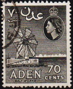 Aden. 1953 70c S.G.61a Fine Used