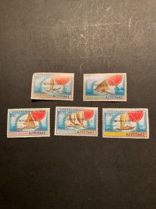 Stamps Aitutaki Scott #469-73 nh