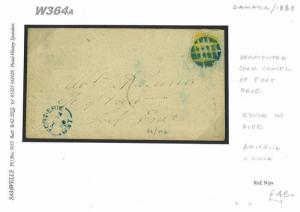 W364a 1880	CANADA Fort Erie Cork Cancel