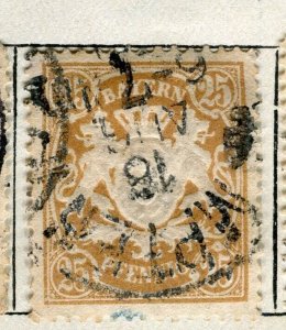 GERMANY; BAVARIA 1880s classic Perf fine used 25k. value