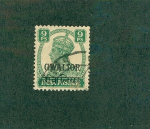 INDIA -GWALIOR STATE 102 USED  BIN$ 0.50